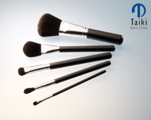 TaikiUSA makeup brushes made with the company's patented Tafre fiber.