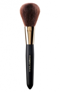 The Dolce &amp; Gabbana Powder Brush is crafted from high-quality AAA-grade goat hair and its stem features elegant engraved gold lettering.